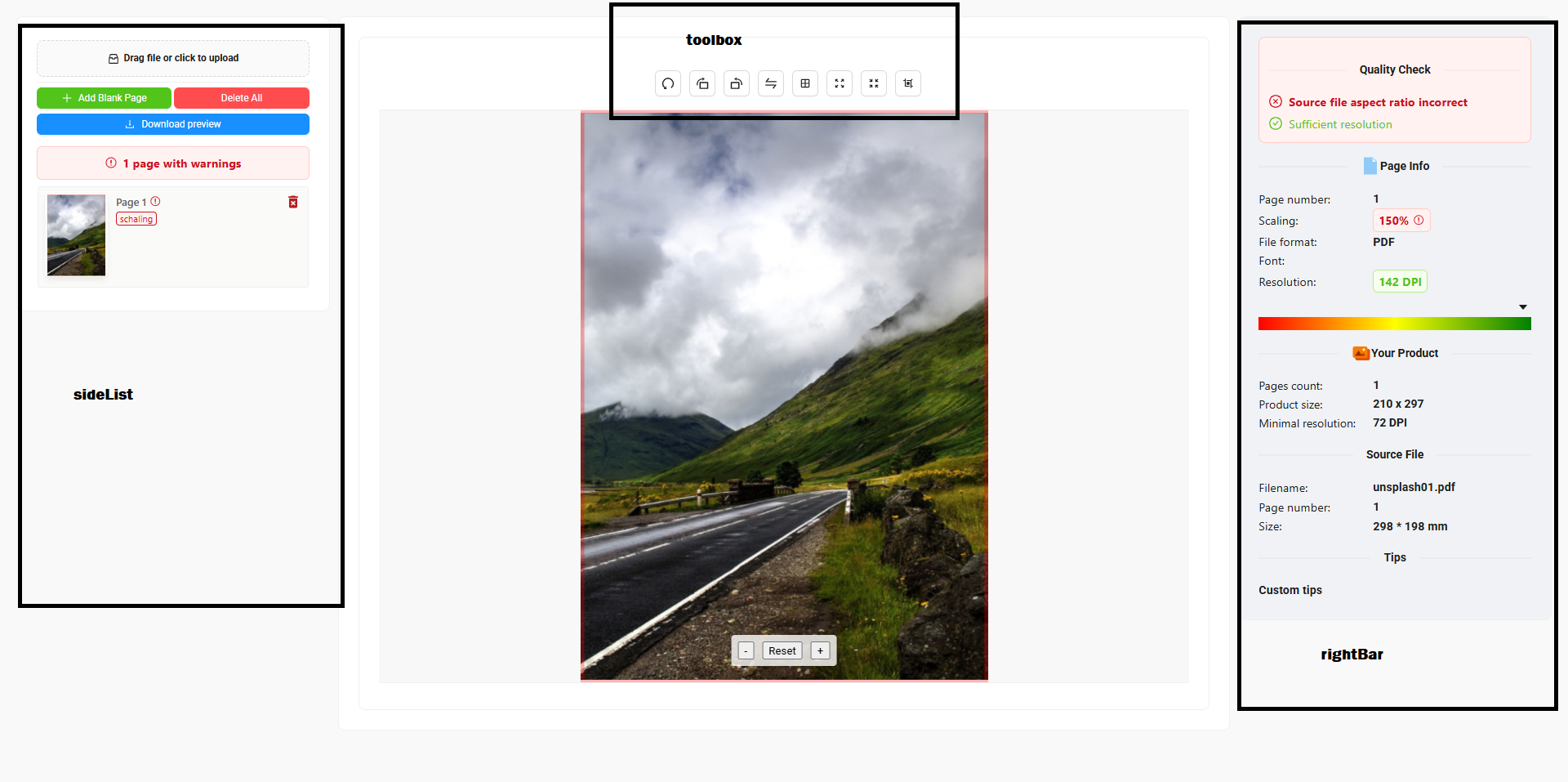 UI Controls Screenshot
